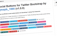Social Buttons for Twitter Bootstrap